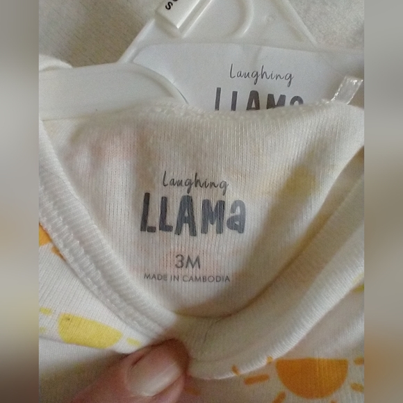 Set of 3 mamas sunshine baby onesies bodysuit yellow and orange 3 mo - Picture 3 of 10